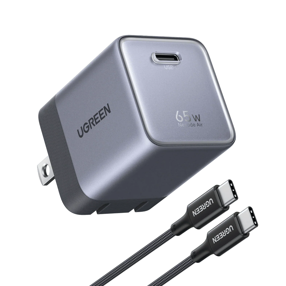 UGREEN Nexode Air USB-C Charger (65W, GaN, Foldable Plug)